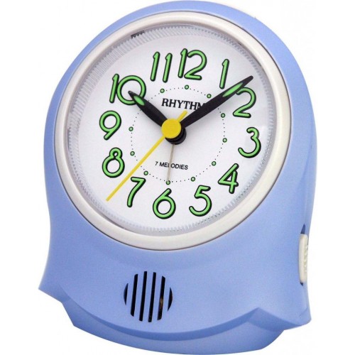 Rhythm Value Added Alarm Clock 4 Steps Melody Alarm,Snooze,Light,Silent Silky Move Bird Chirping-Popular Song-2 Steps Melody Beep